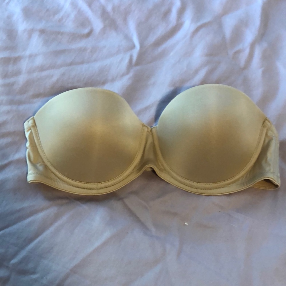 Calvin Klein push up strapless nude bra